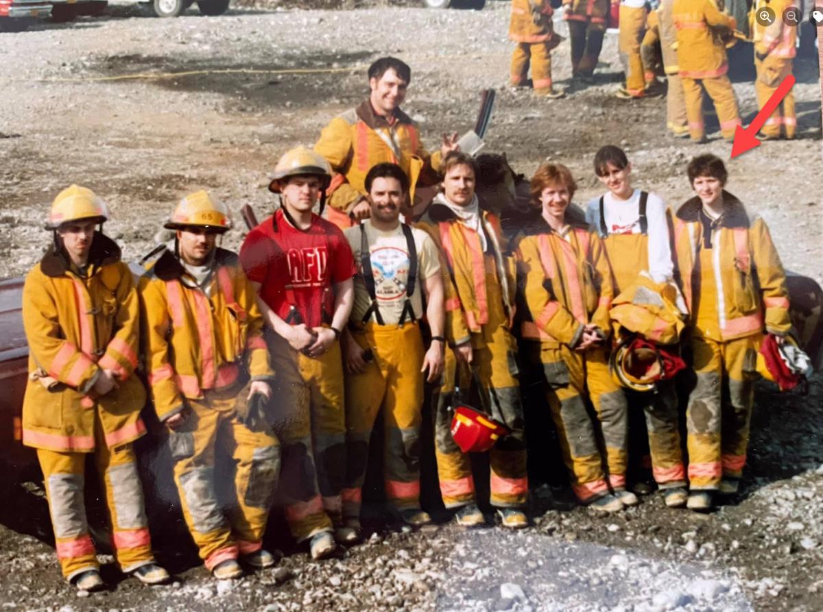 KateAtFirefigherTraining